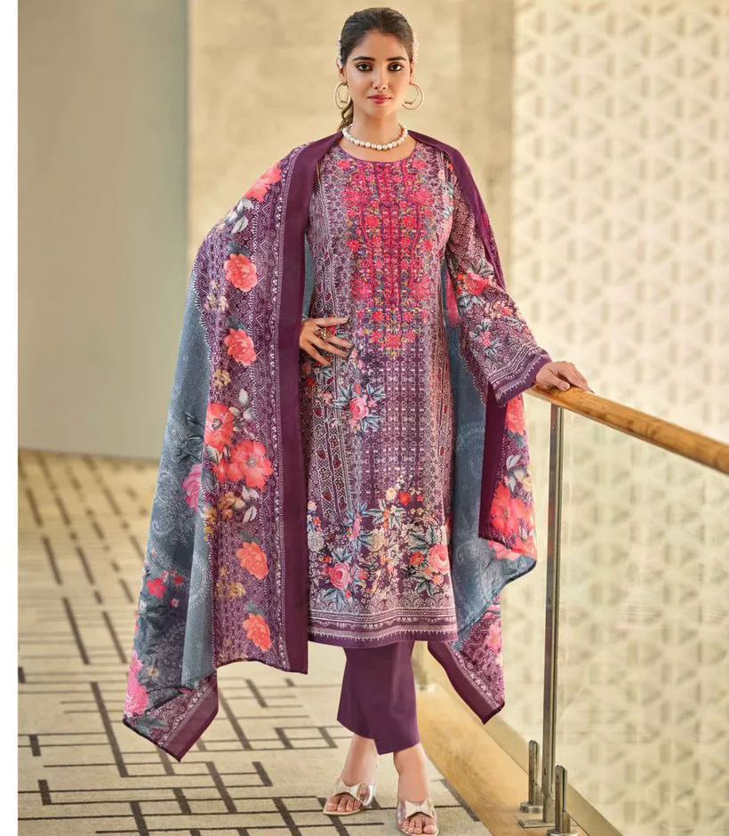 Riaz Arts Musafir Vol 12 Lawn Digital Printed Wholesale Pakistani Suit Collection