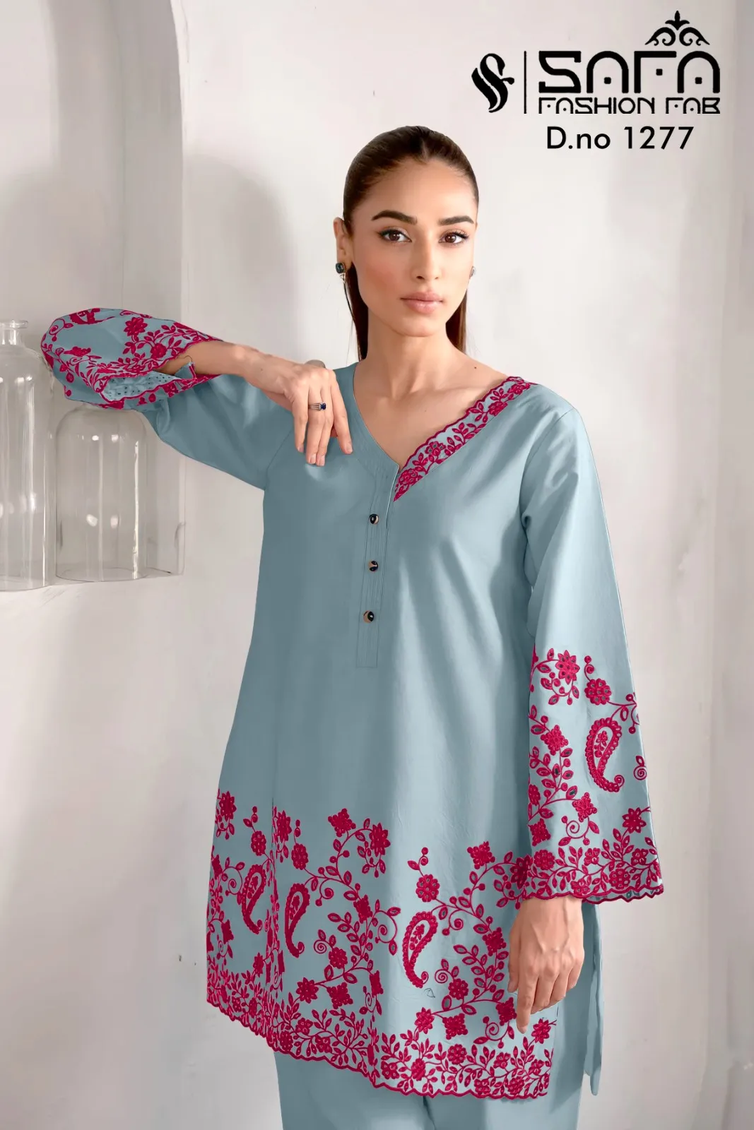 Safa Fashion Fab 1277 Wholesale Pakistani Readymade Suit Collection — Wholesale Readymade Suit, Vardan Ethnic wholesale from Surat - Gallery Image 3