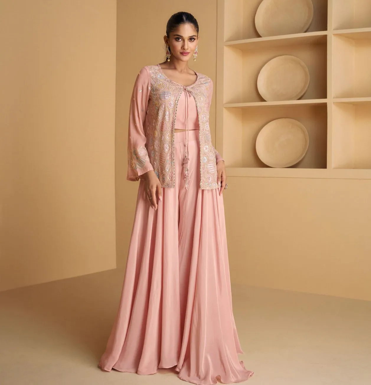 Sayuri Aarvi Georgette Wholesale Designer Indo Western Collection