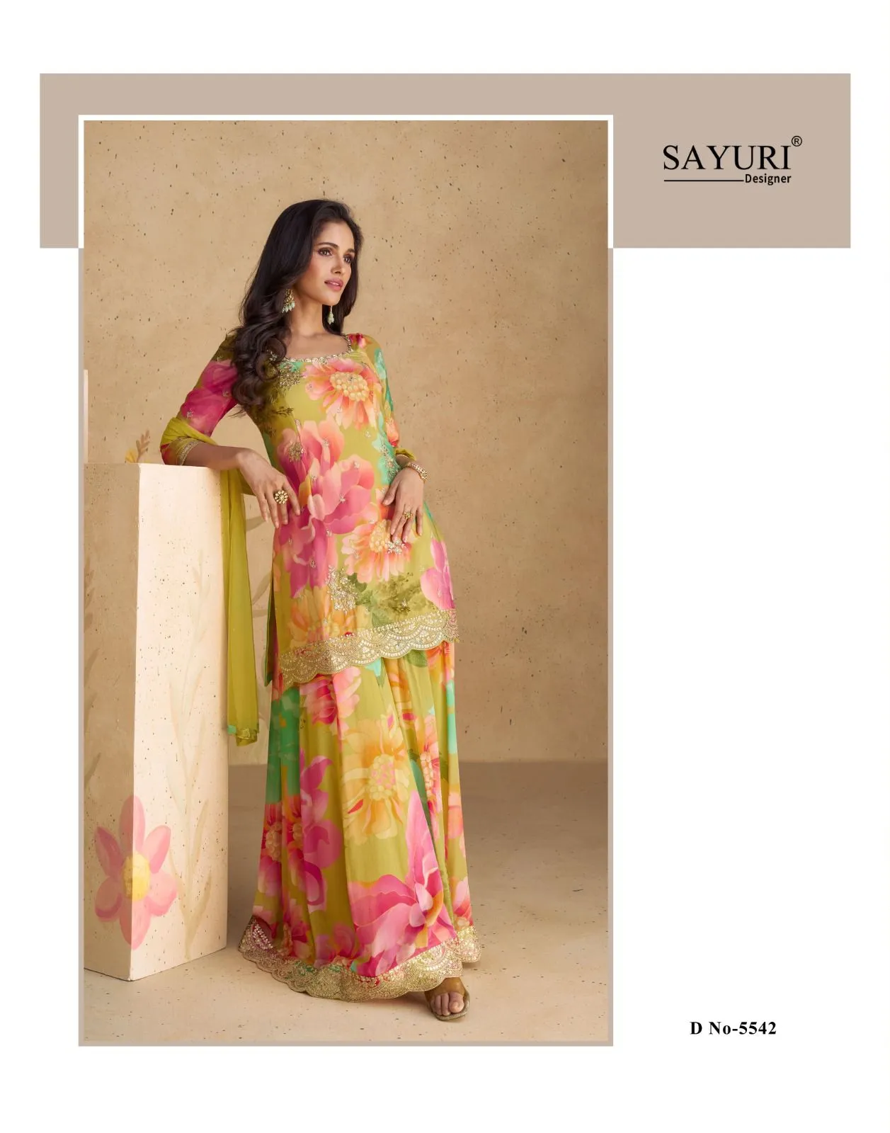 Sayuri Designer Sangam Real Chinon Silk Wholesale Readymade Suit Collection - Image 4