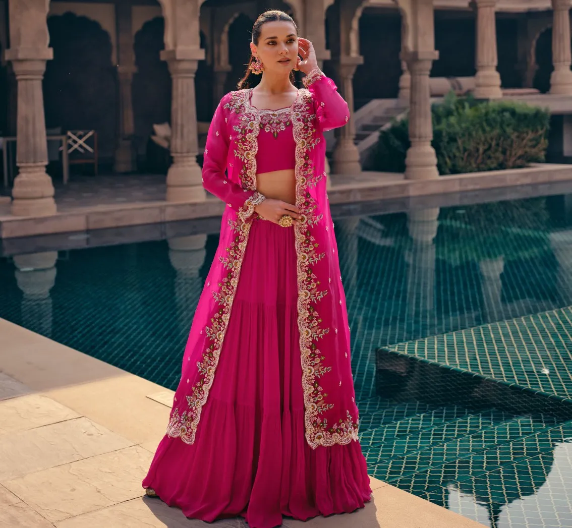 Sayuri Mahotsav Georgette Wholesale Designer Indo Western Collection