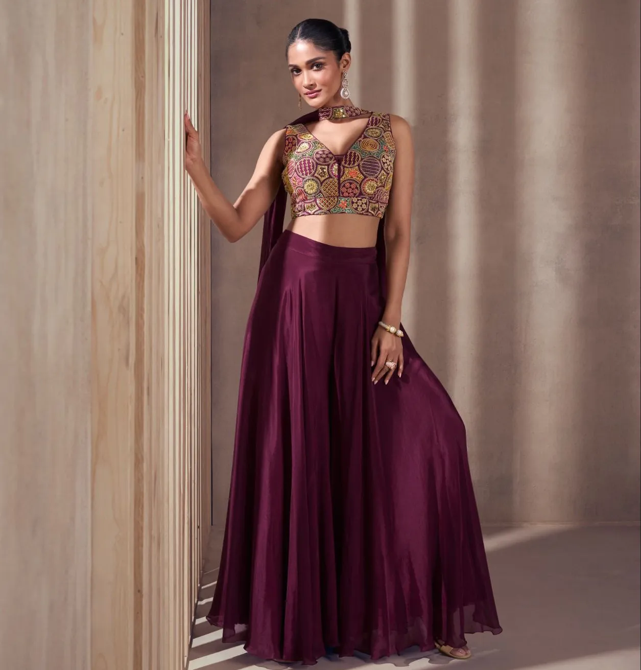 Sayuri Nisha Chinon Silk Wholesale Designer Salwar SuitCollection