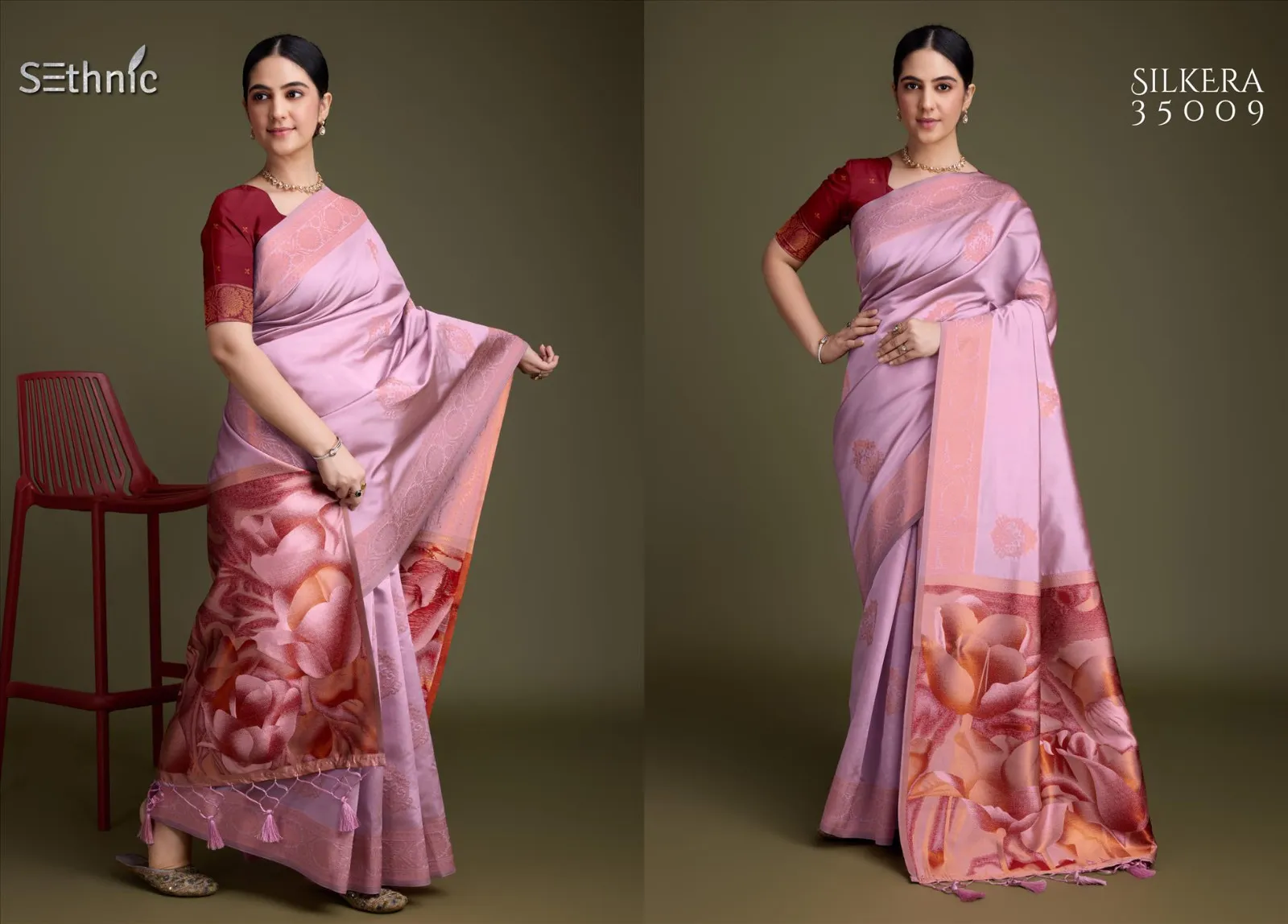 Sethnic Silkera Designer Soft Banarasi Silk Wholesale Sarees Collection - Image 10