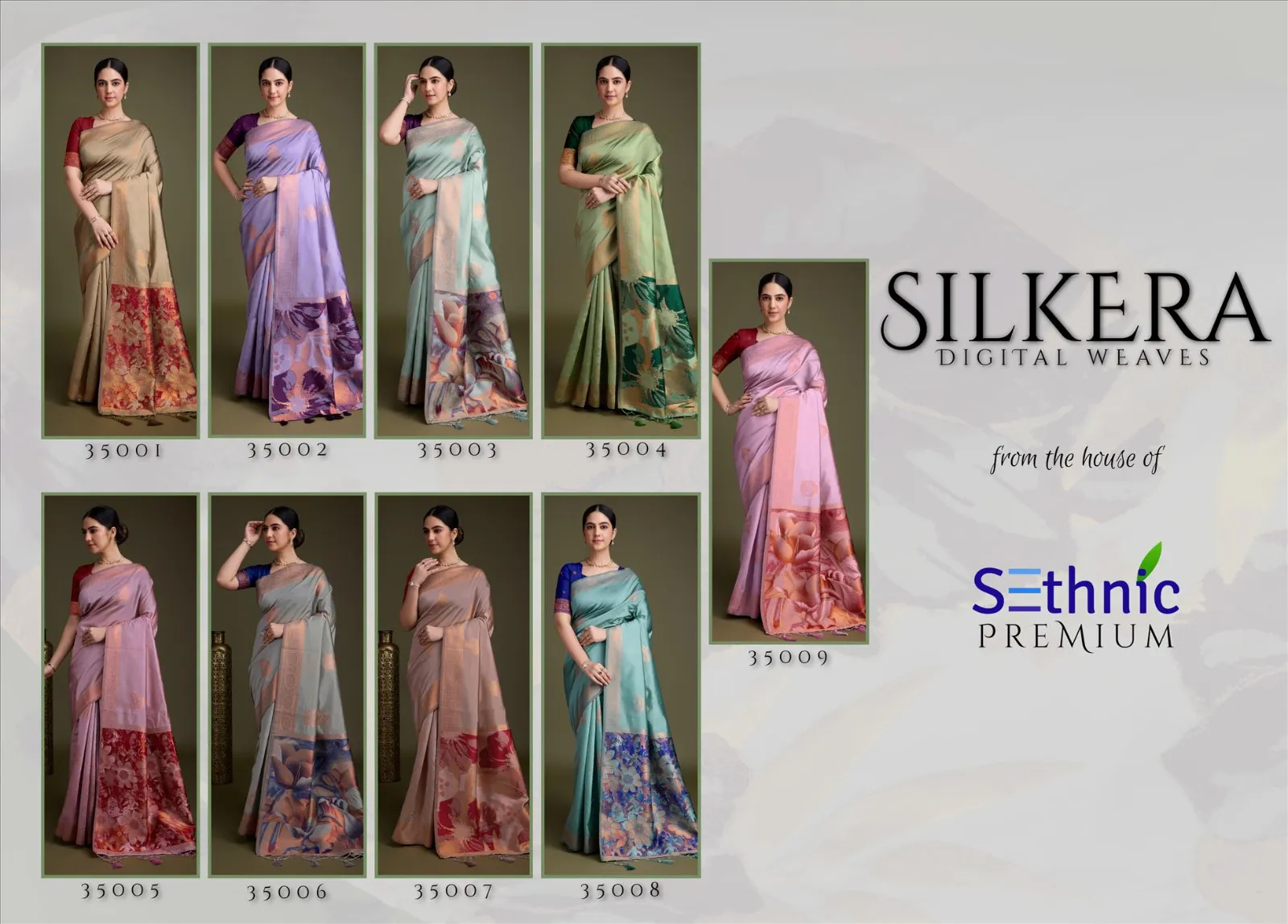 Sethnic Silkera Designer Soft Banarasi Silk Wholesale Sarees Collection - Image 5