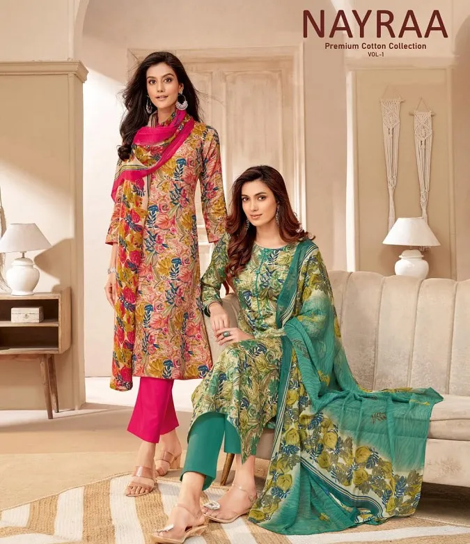 Sof Nayraa Vol 1 Heavy Cotton Wholesale Salwar Suit Collection