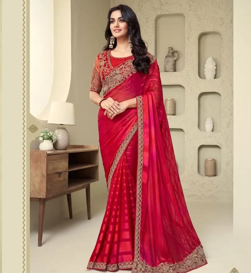 Tfh Silver Screen Silk Wholesale Fancy Sarees Collection