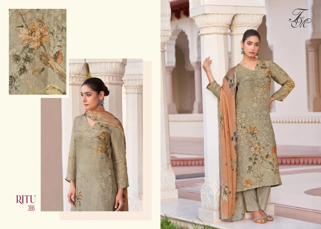 T&M Ritu Viscose Jacquard Wholesale Unstitched Salwar Suit Collection - Image 2