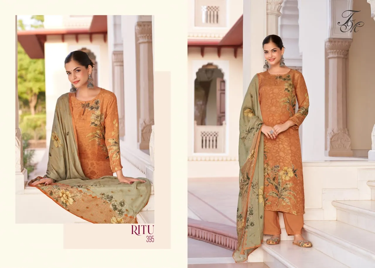 T&M Ritu Viscose Jacquard Wholesale Unstitched Salwar Suit Collection - Image 3