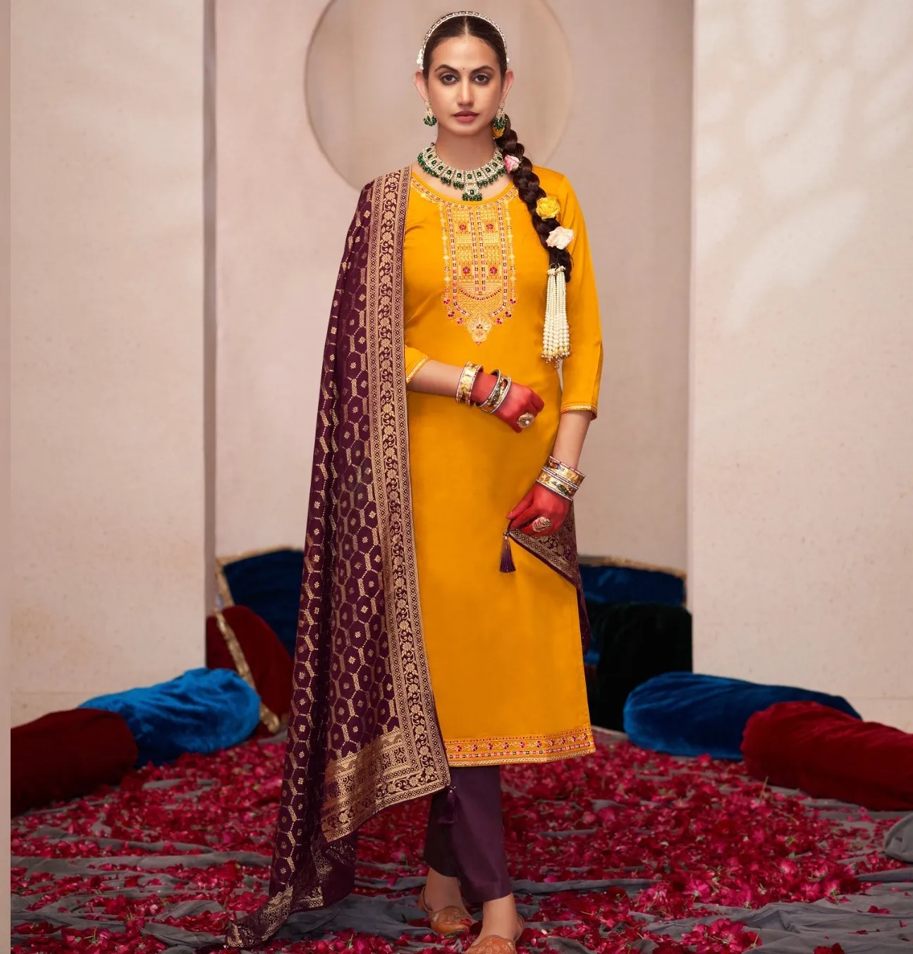 Triple Aaa Candy Jam Silk Wholesale Designer Suit Collection