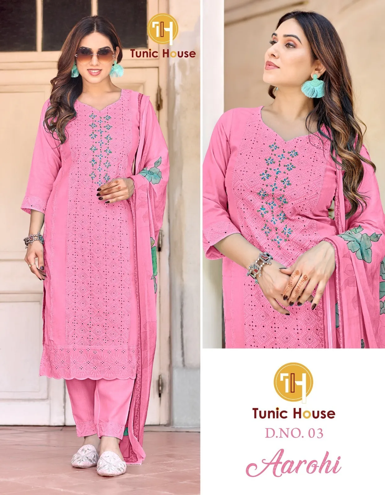 Tunic House Aarohi Cotton Wholesale Readymade Suit Collection - Image 2