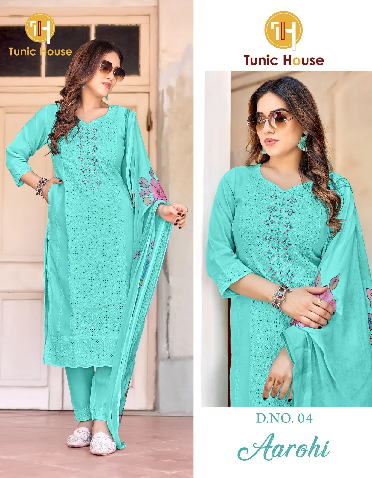 Tunic House Aarohi Cotton Wholesale Readymade Suit Collection - Image 3