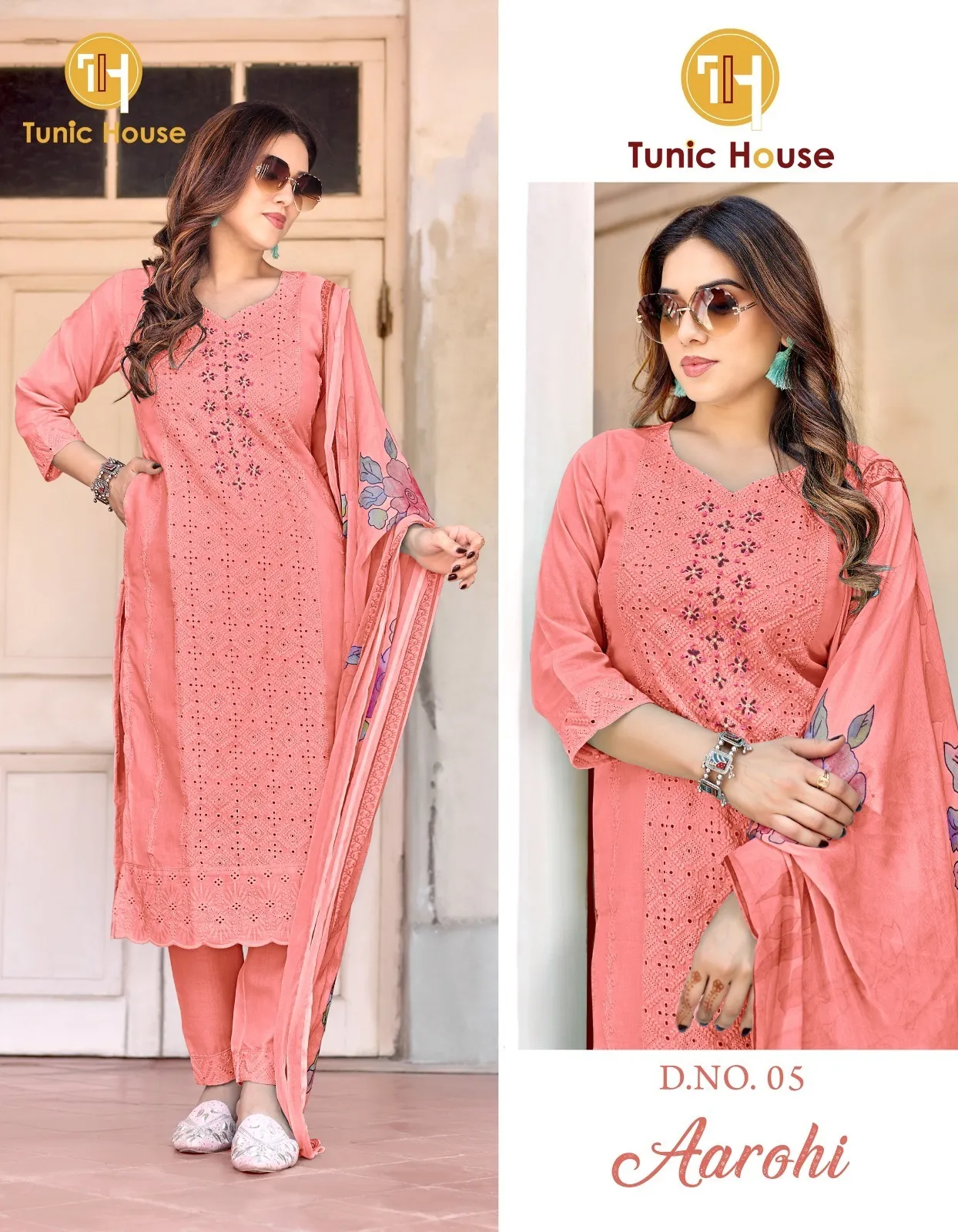 Tunic House Aarohi Cotton Wholesale Readymade Suit Collection - Image 6