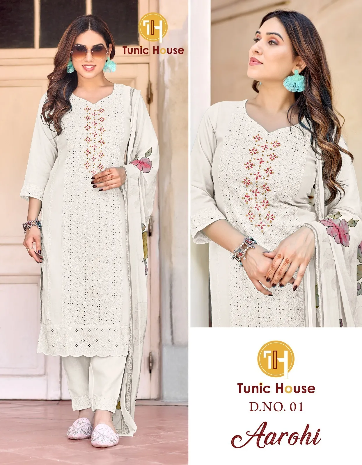 Tunic House Aarohi Cotton Wholesale Readymade Suit Collection - Image 7