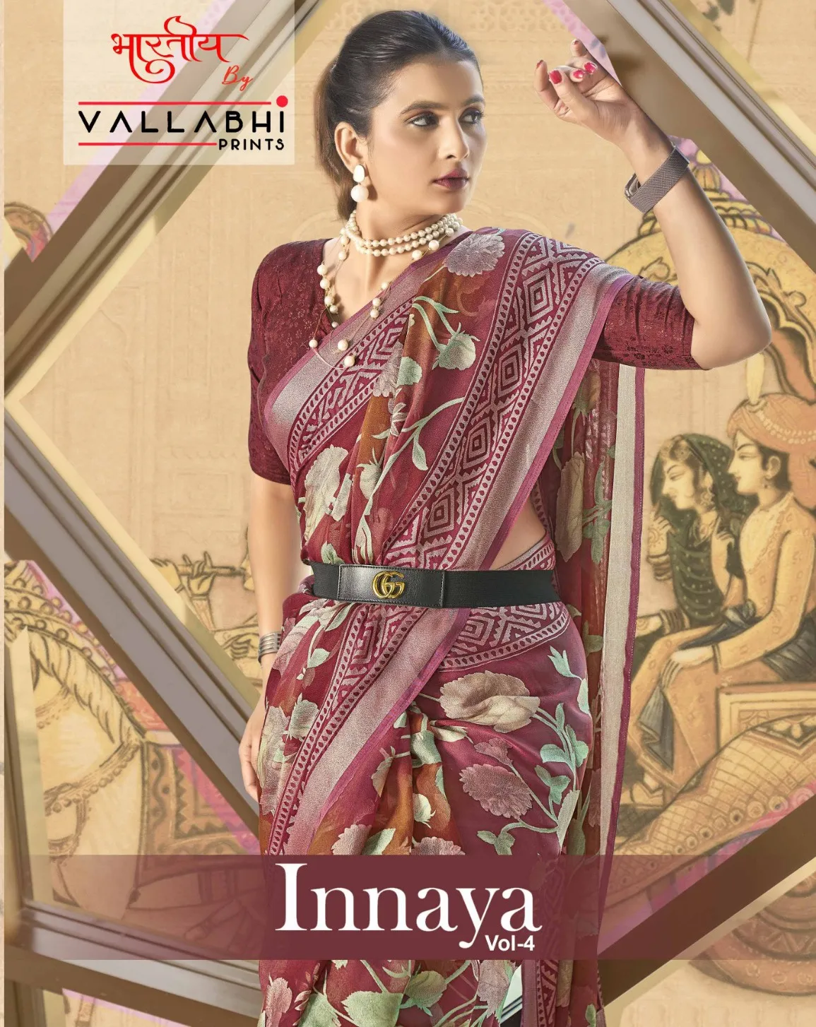 Vallabhi Print Inaaya 6 Brasso Wholesale Fancy Sarees Collection