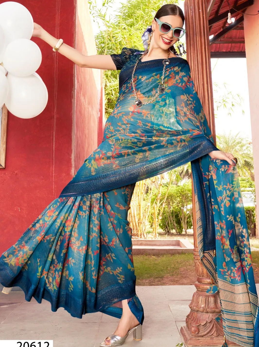 Vallabhi Prints Sariska 5 Georgette Wholesale Fancy Sarees Collection