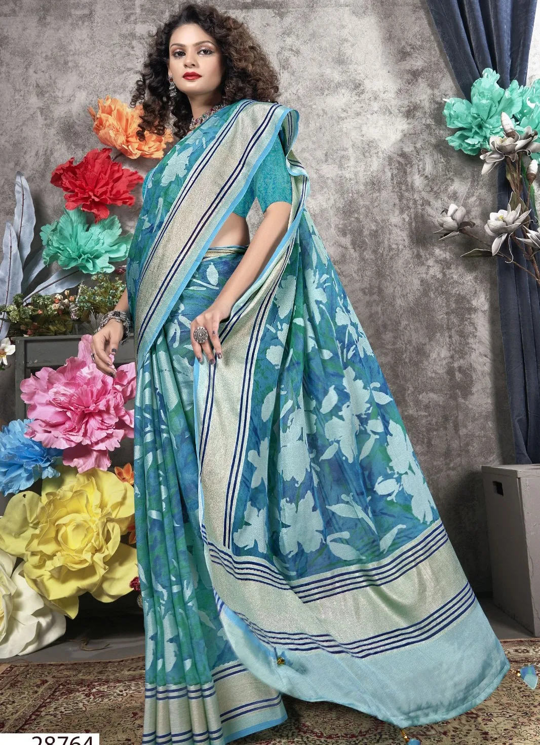 Vallabhi Veda Vol 2 Brasso Printed Wholesale Fancy Saree Collection