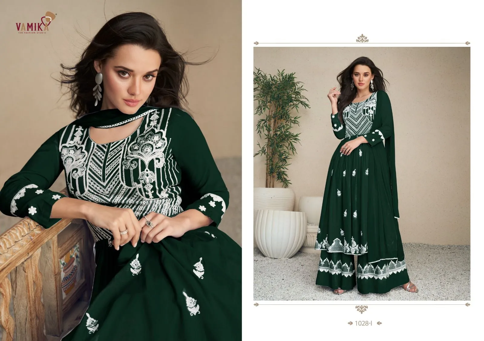 Vamika Lakhnavi Vol 5 Dark List Rayon Wholesale Readymade Salwar Suit Collection — Wholesale Readymade Suit, vamika wholesale from Surat — view 3