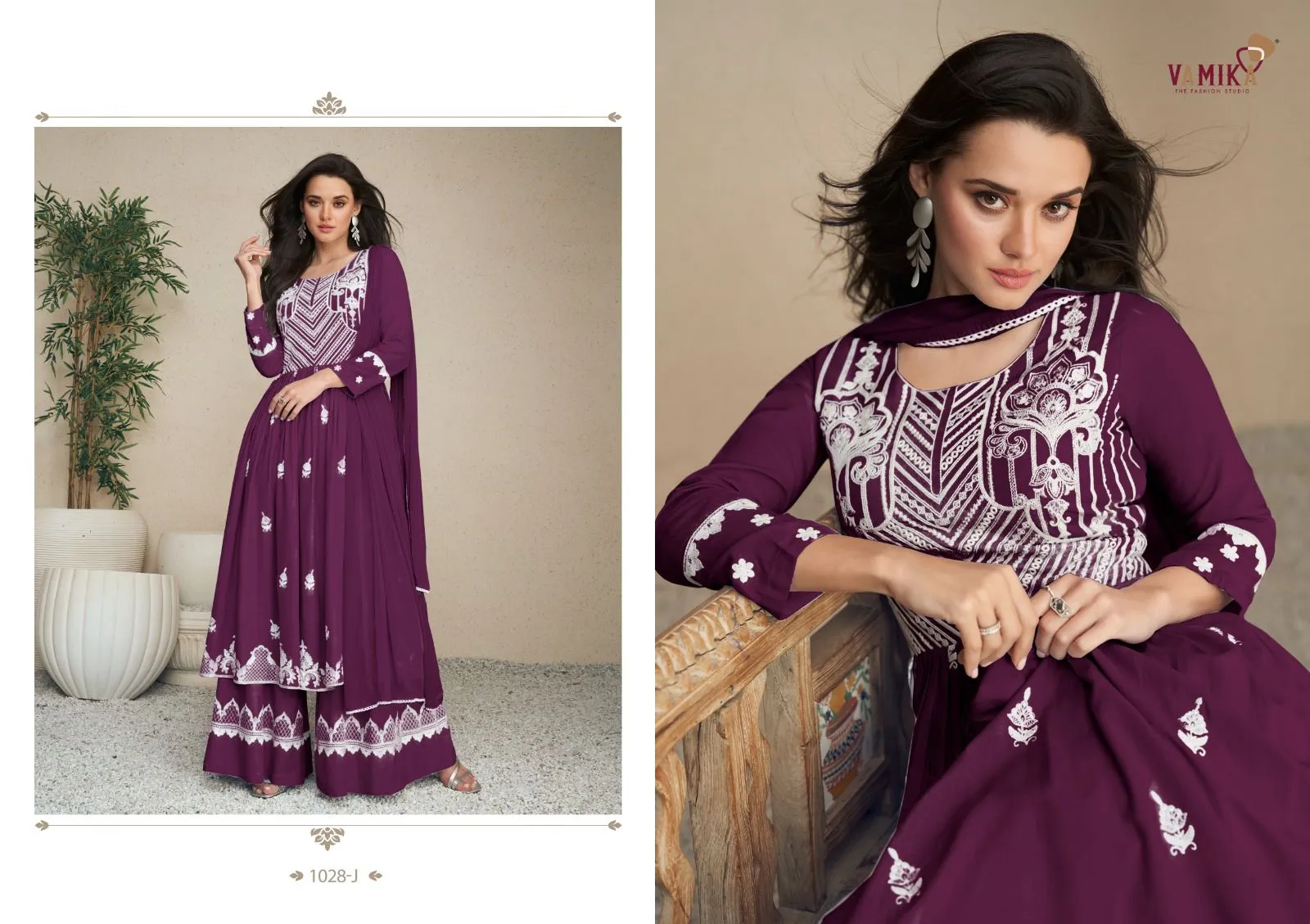 Vamika Lakhnavi Vol 5 Dark List Rayon Wholesale Readymade Salwar Suit Collection — Wholesale Readymade Suit, vamika wholesale from Surat — view 4