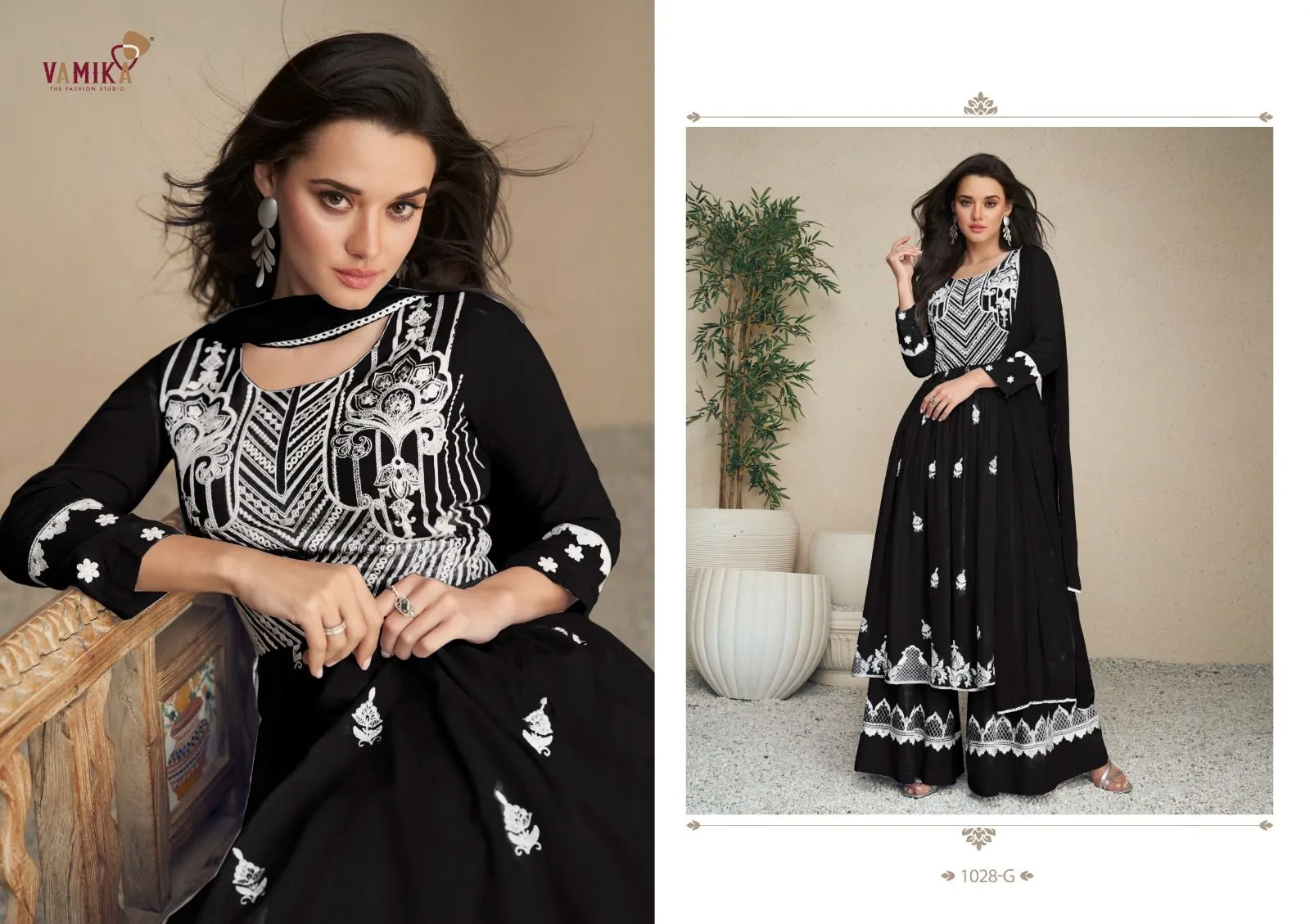 Vamika Lakhnavi Vol 5 Dark List Rayon Wholesale Readymade Salwar Suit Collection — Wholesale Readymade Suit, vamika wholesale from Surat — view 6