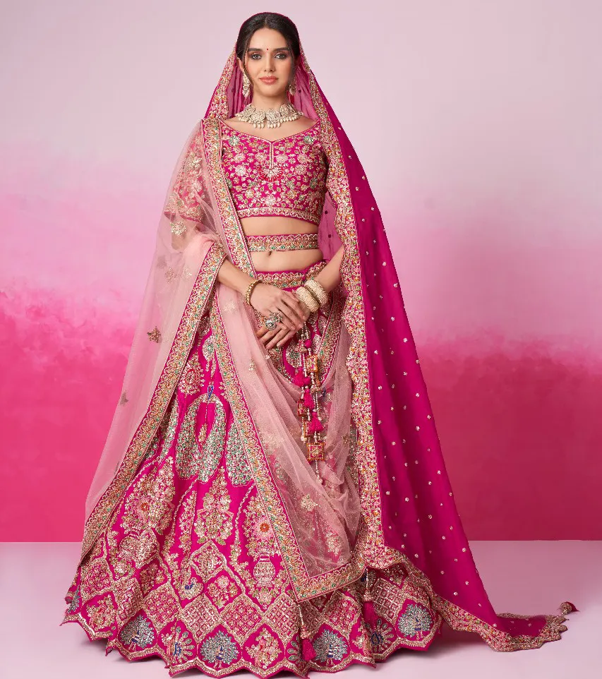 Vardan Ethnic 6043 Series Silk Wholesale Lehenga Choli Collection