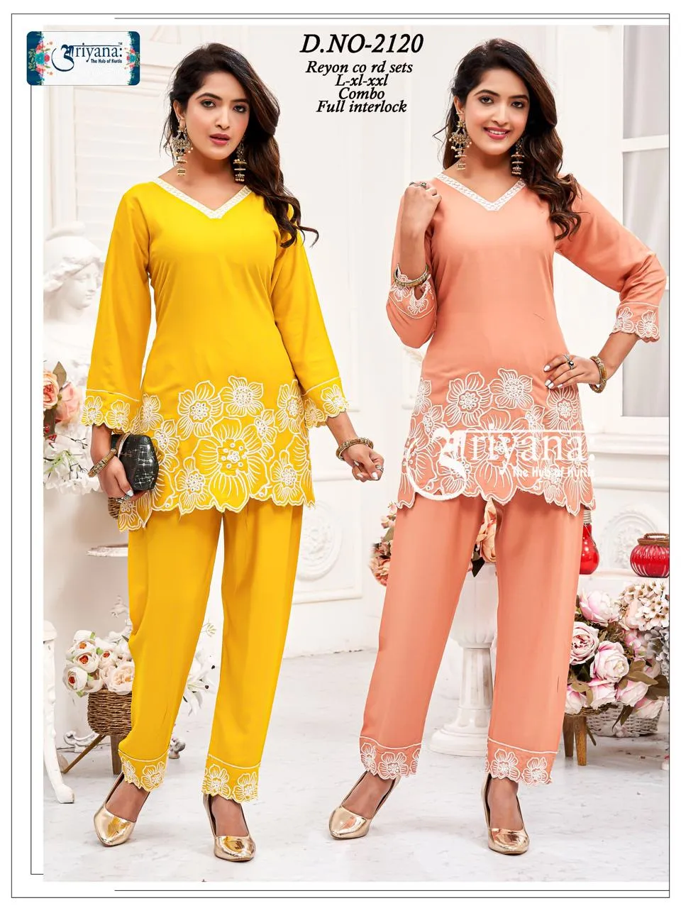 Vardan Ethnic Ariyaana Rayon Wholesale Co-Ord Set Collection — Festive Designer Catalog, Vardan Ethnic wholesale from Surat - Gallery Image 6