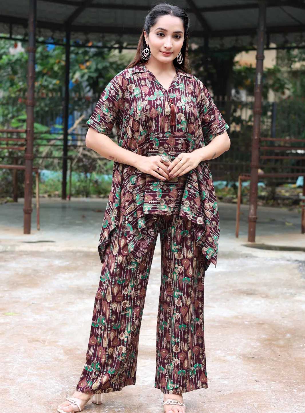 Vardan Ethnic Kaftan Rayon Wholesale Co-Ord set Collection