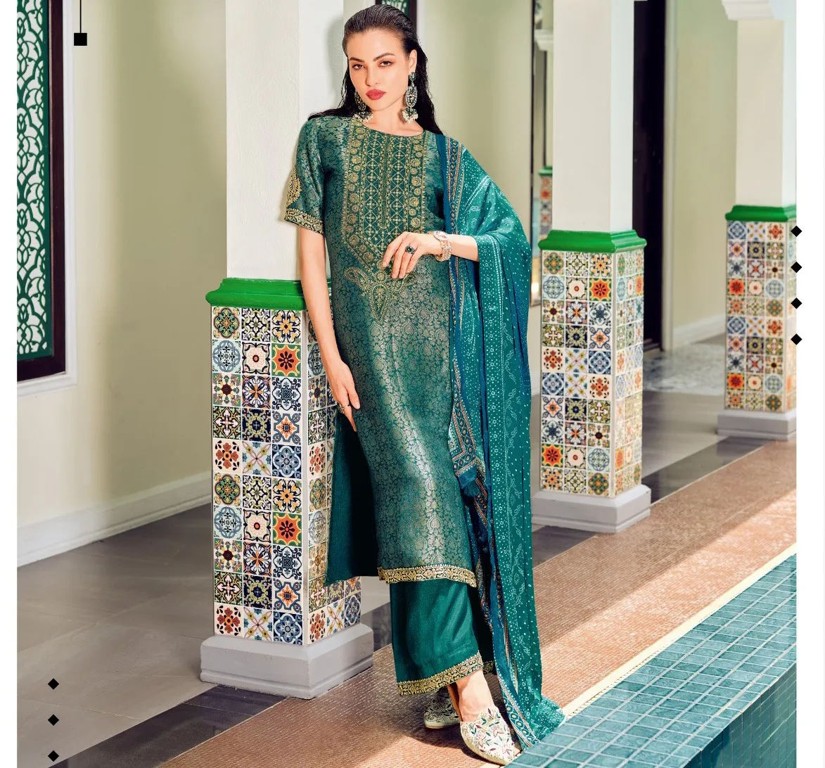 Varsha Falak Khinkab Woven Wholesale Designer Salwar Suit Collection