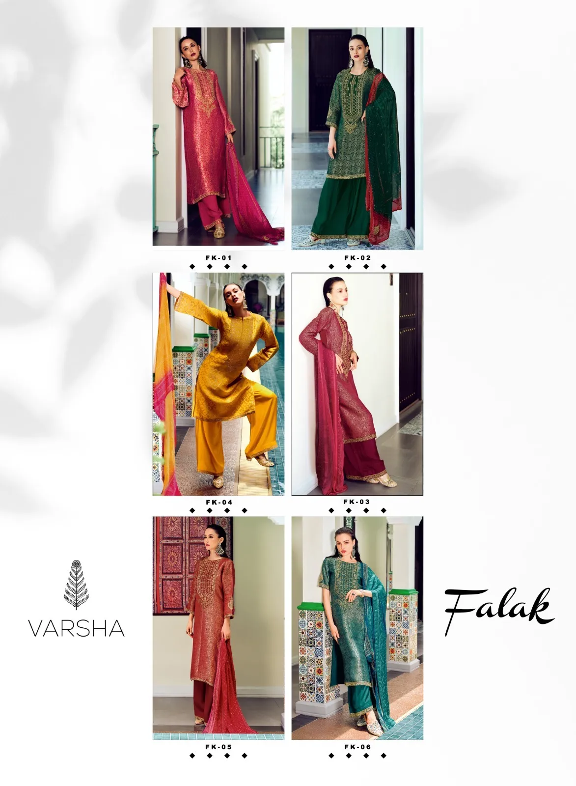 Varsha Falak Khinkab Woven Wholesale Designer Salwar Suit Collection - Image 2