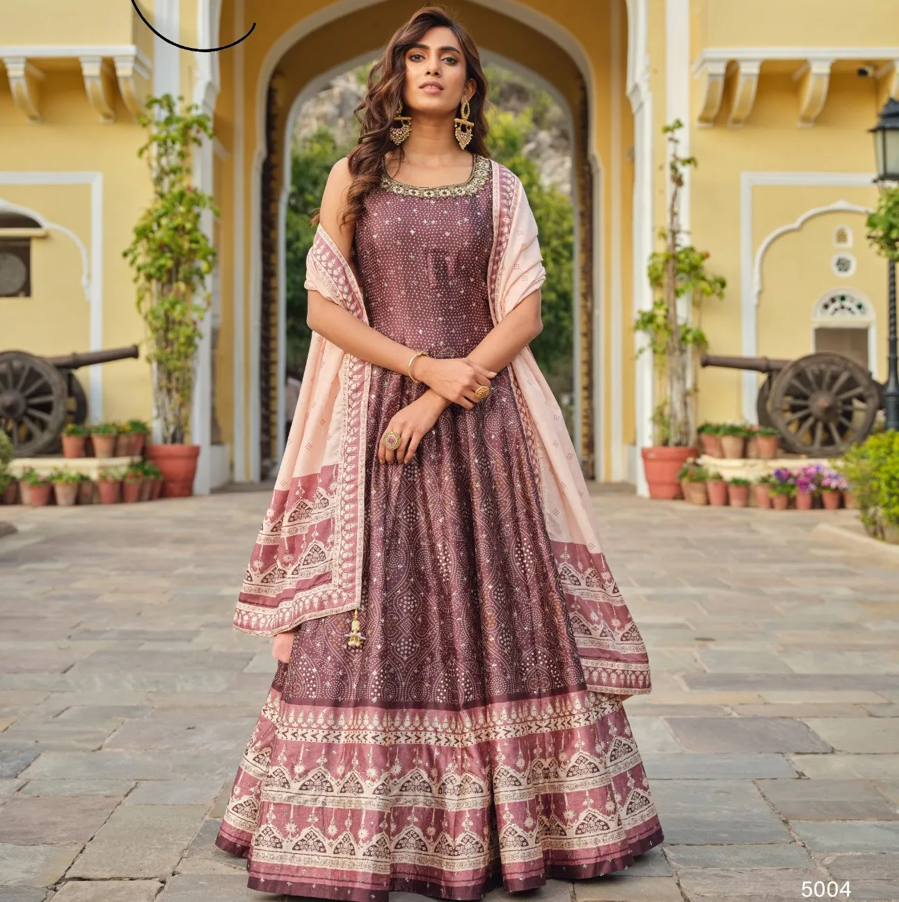 Virasat Vol Ratrani Killer Silk Wholesale Long Gown Collection