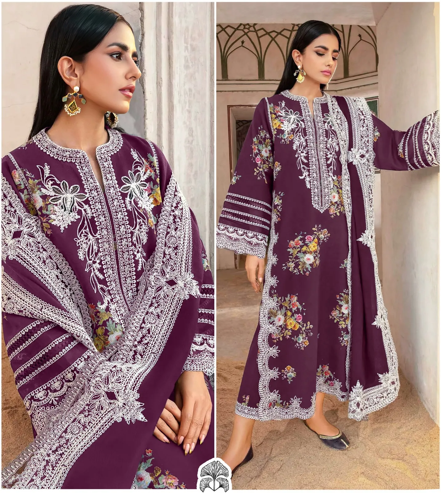 Zaha Amal Cambric Cotton Wholesale Pakistani Salwar Suit Collection