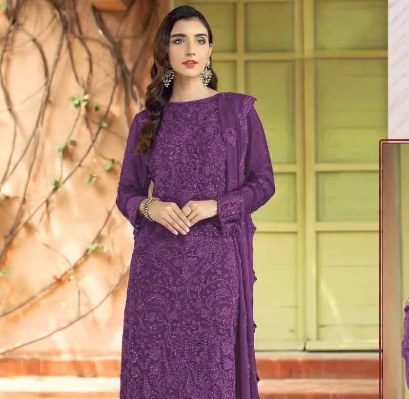 Zarqash Z-3009 Georgette Wholesale Pakistani Salwar Suit Collection