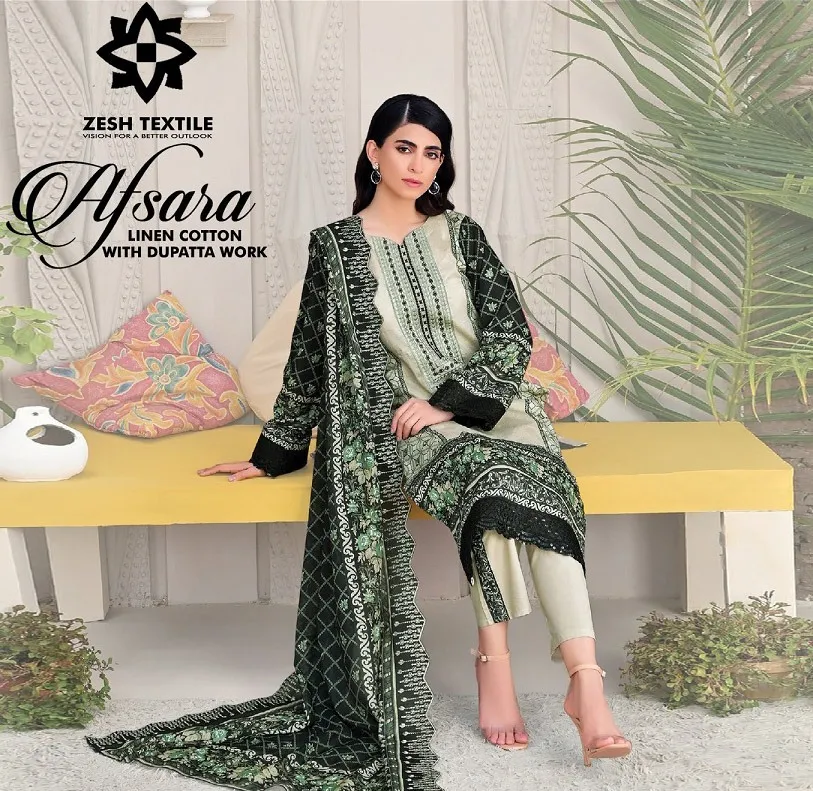 Zesh AFsana Pure Cotton Wholesale Pakistani Salwar Suit Collection