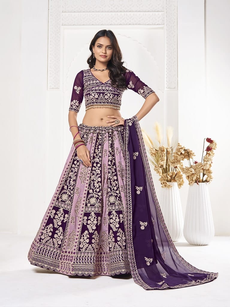 9Star Attraction Vol 2 Georgette Wholesale Designer Lehenga Choli Collection - Image 4