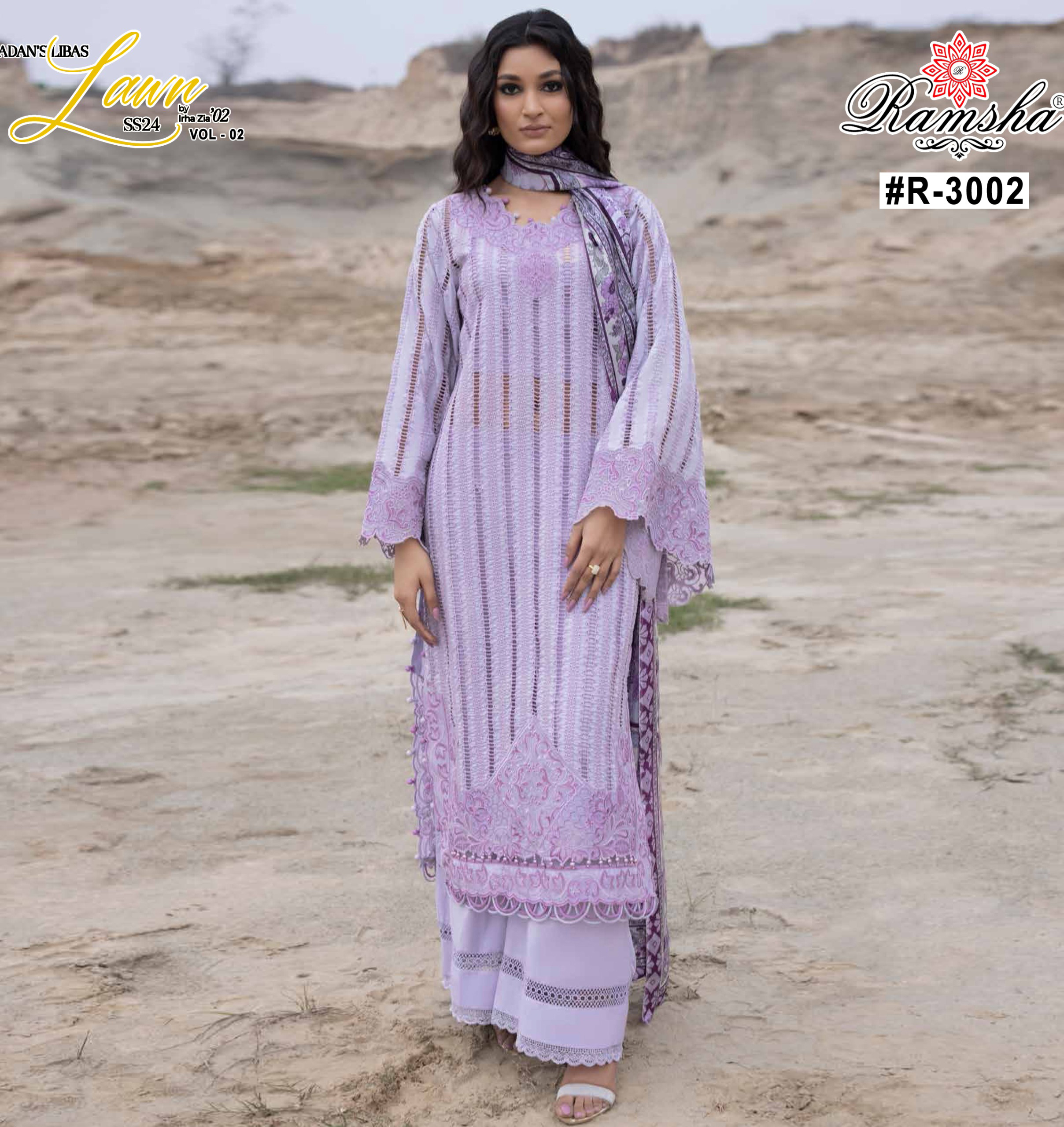 Ramsha Adan Libas Vol 3 Embroidered Wholesale Pakistani Readymade Salwar Suit Collection