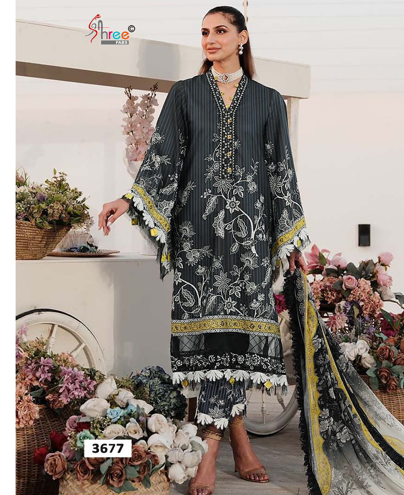 Shree Sobia Nazir Premium Lawn Collection Vol 1 Cotton Dupatta Wholesale Pakistani Salwar Suit Collection