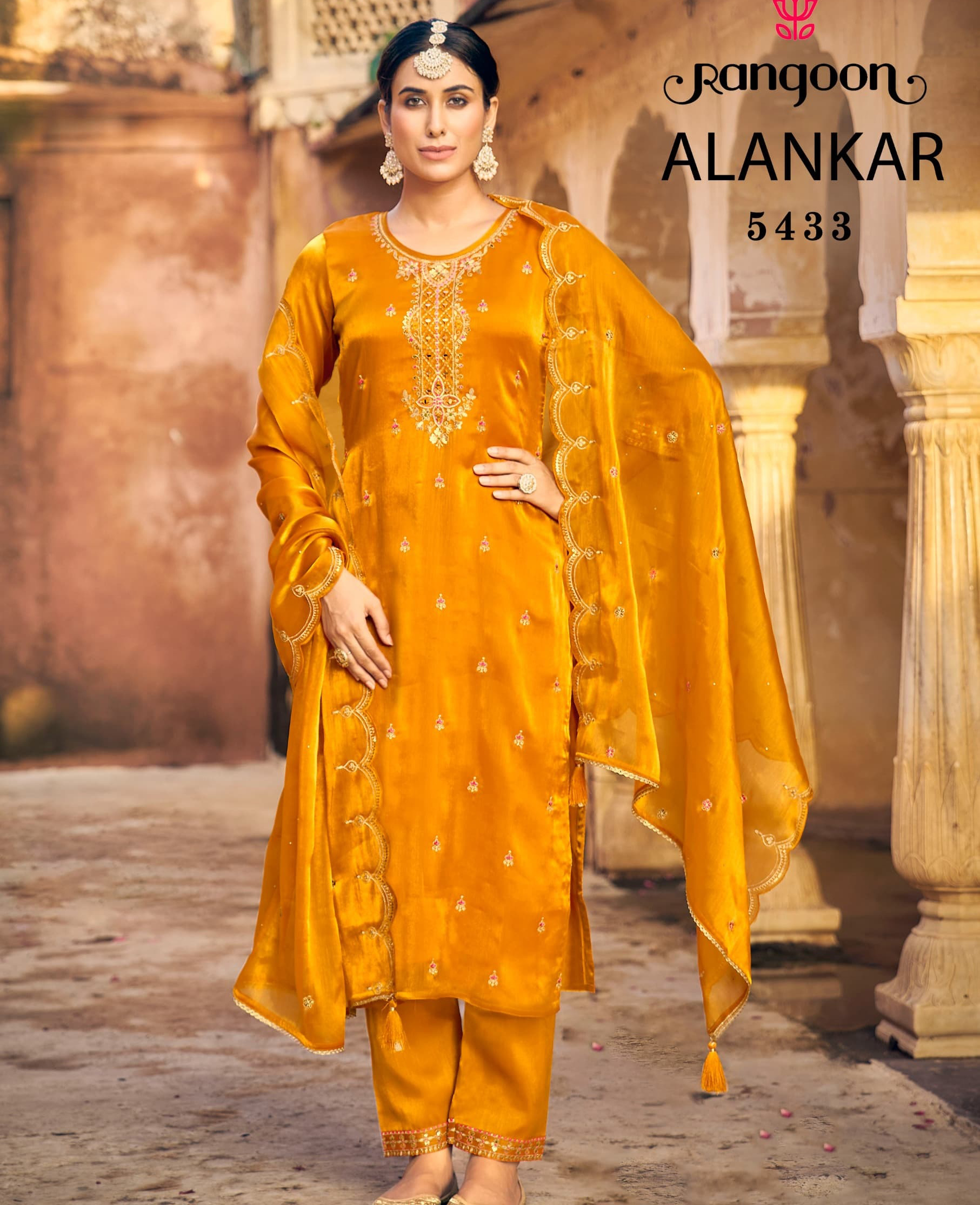 Rangoon Alankar Burberry Silk Wholesale Readymade Salwar Suit Collection