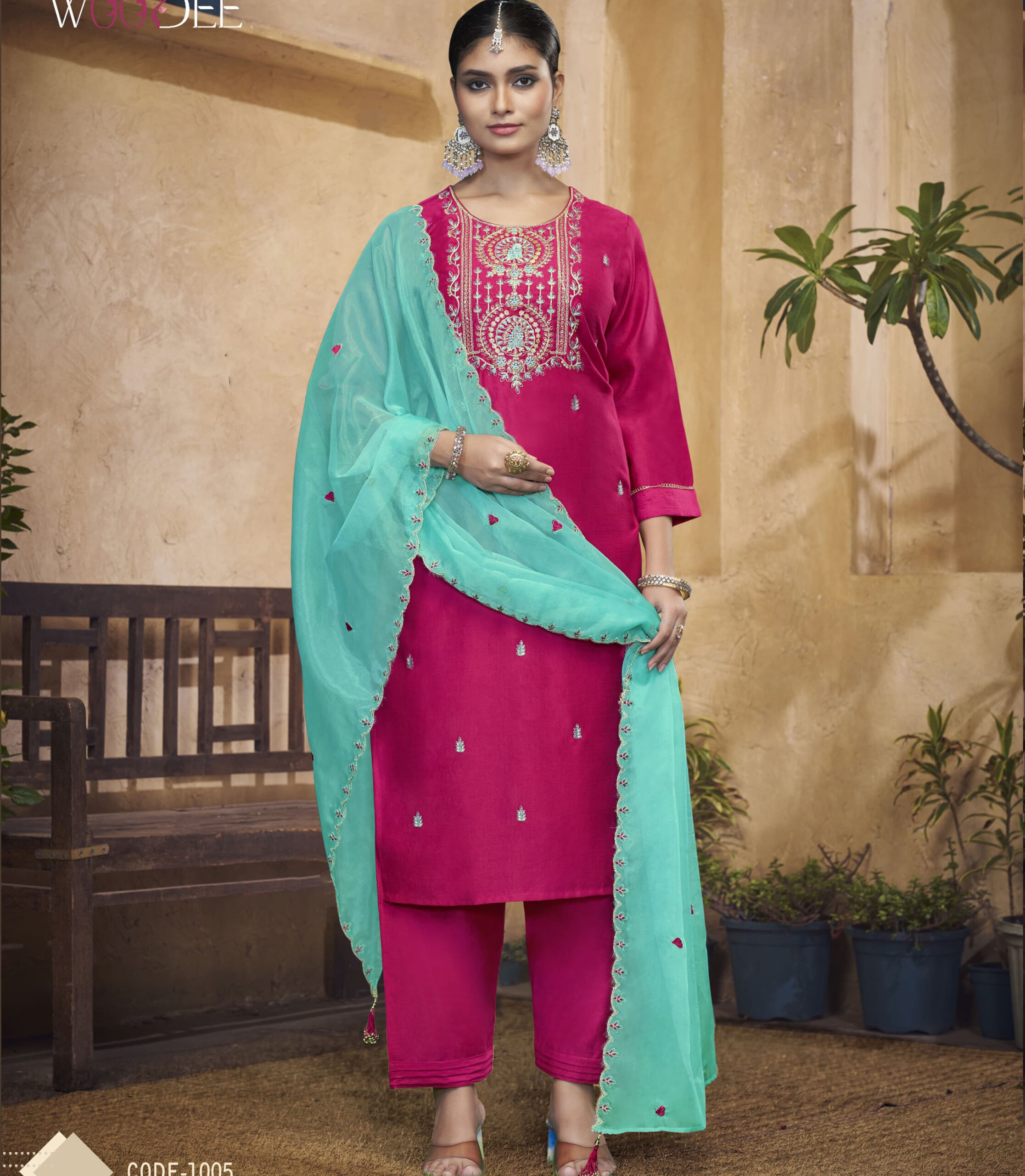 Woodee Albeli Viscose Silk Wholesale Readymade Salwar Suit Collection