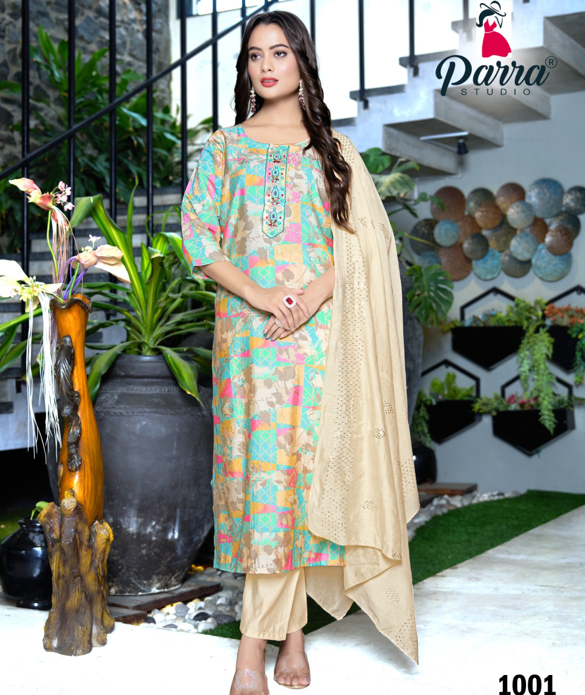 Parra Saloni Chanderi Printed Wholesale Readymade Salwar Suit Collection