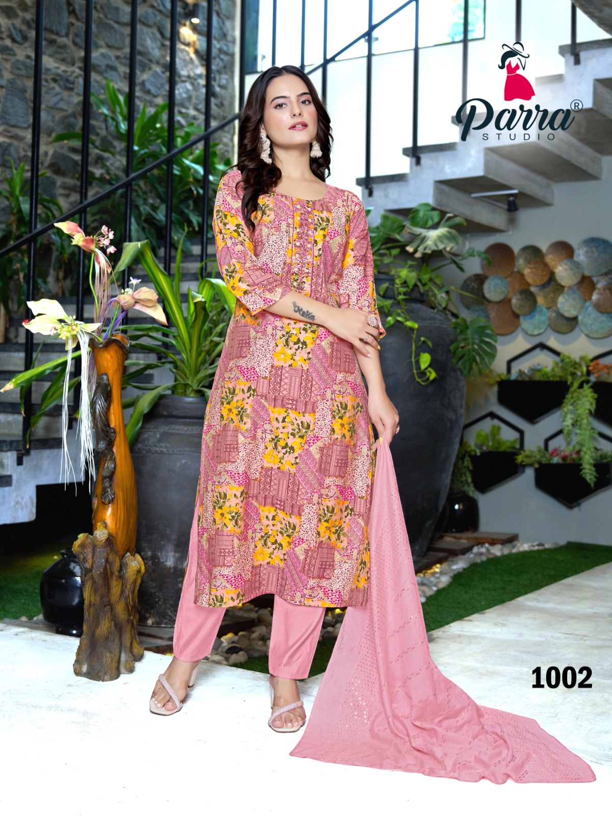 Parra Saloni Chanderi Printed Wholesale Readymade Salwar Suit Collection - Image 3