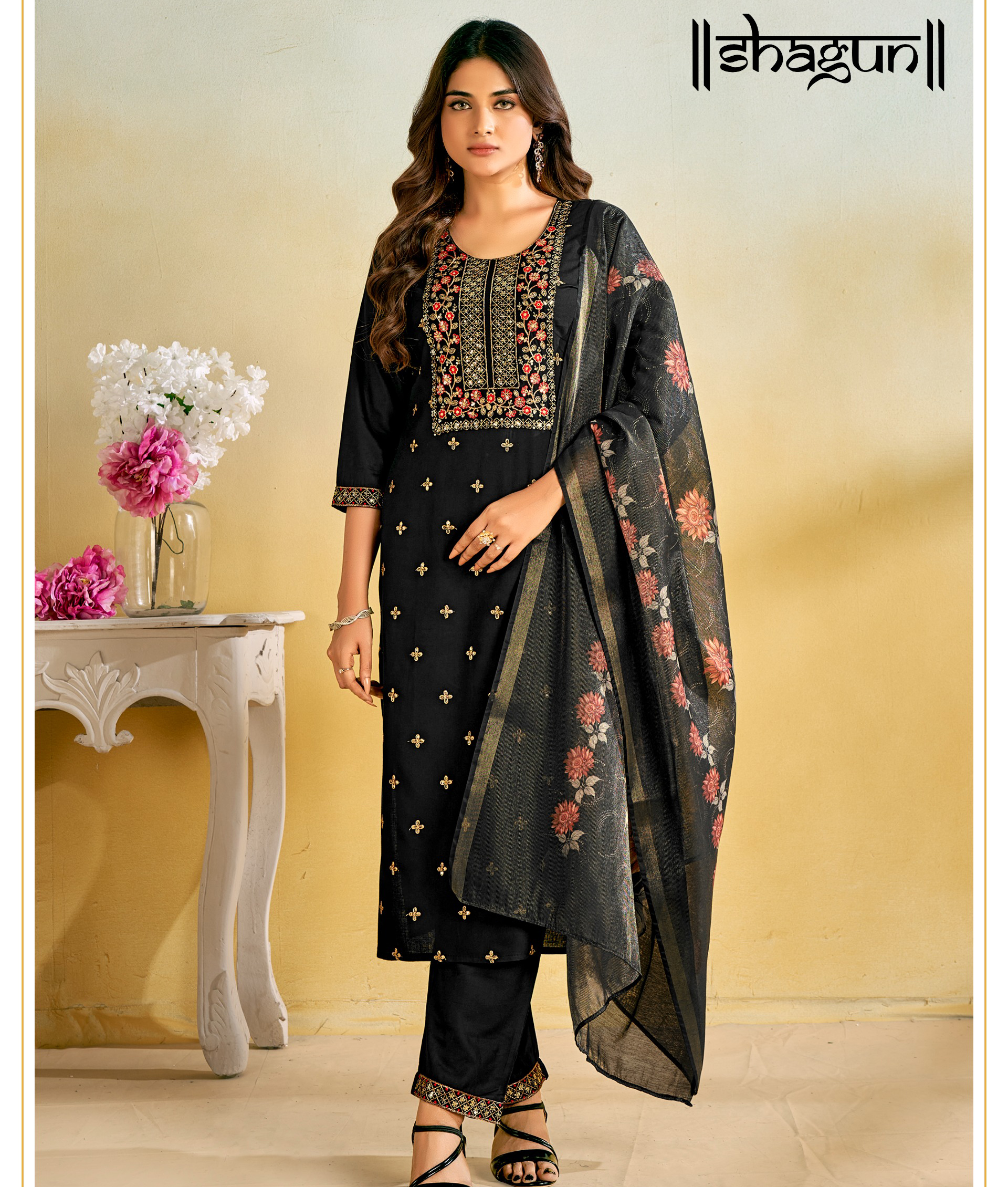 Banwery Shagun Rayon Wholesale Readymade Salwar Suit Collection