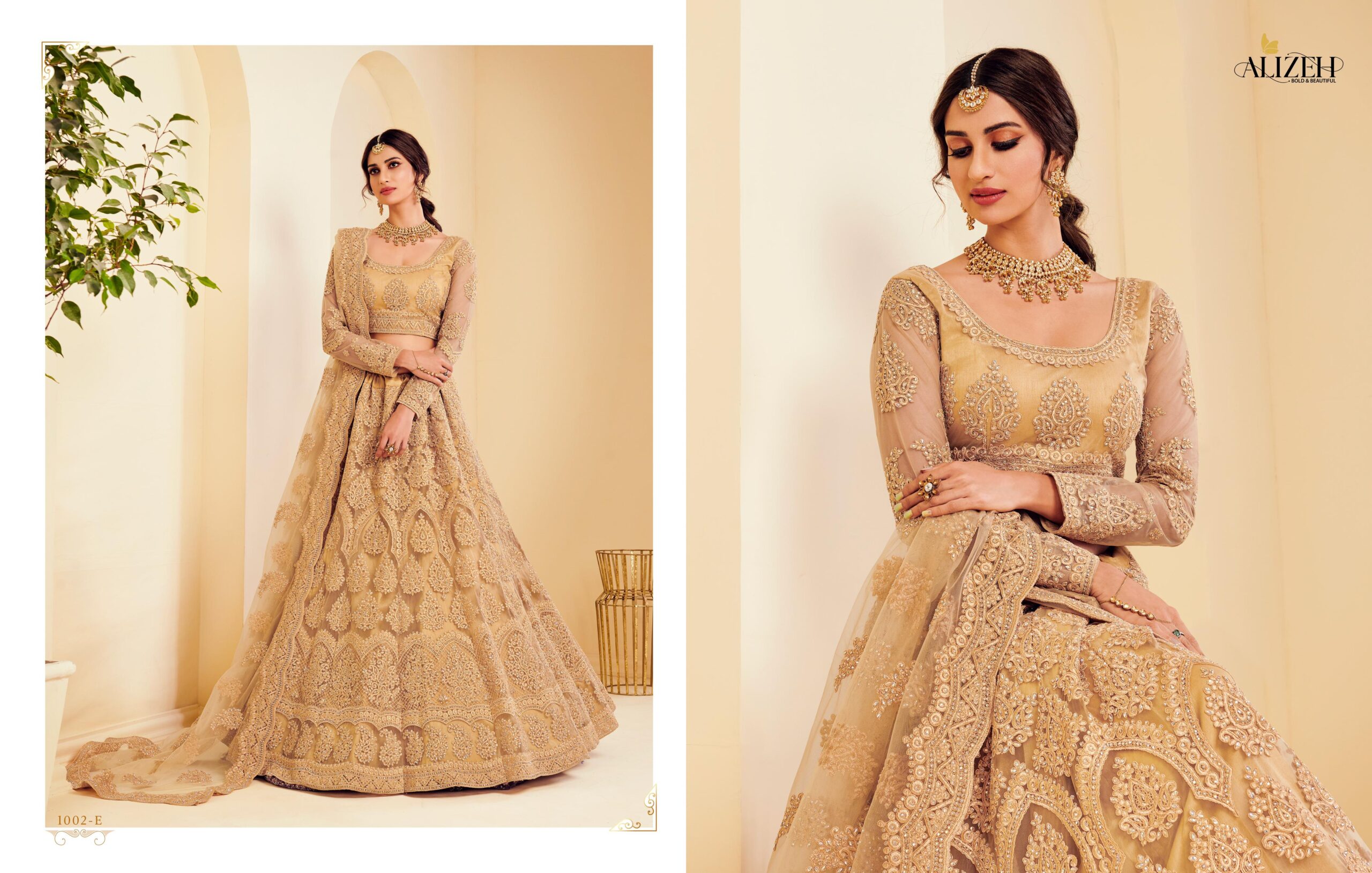 Alizeh Present The White Bride Wedding Wholesale Lehenga Collection - Image 3