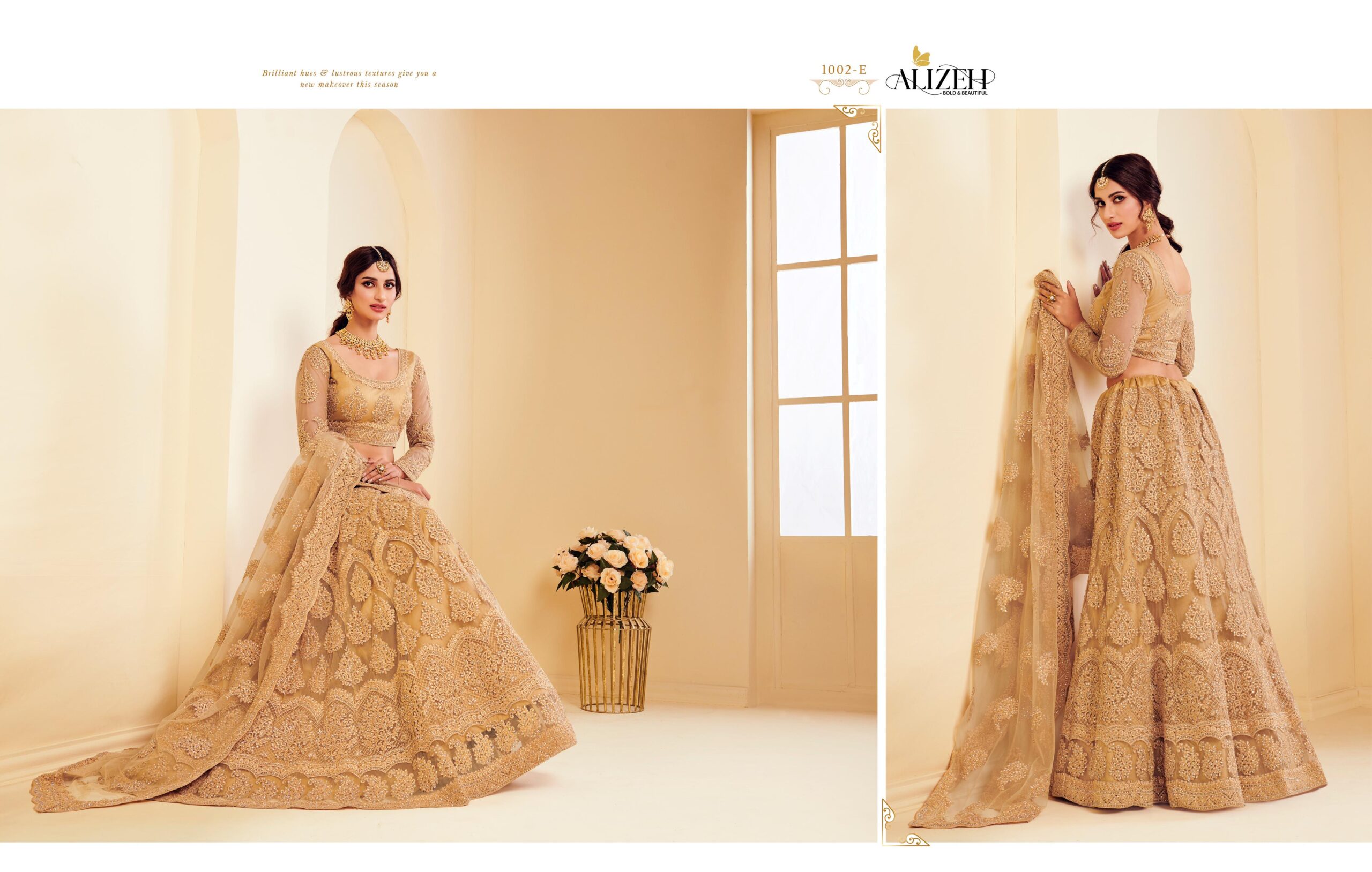 Alizeh Present The White Bride Wedding Wholesale Lehenga Collection - Image 4