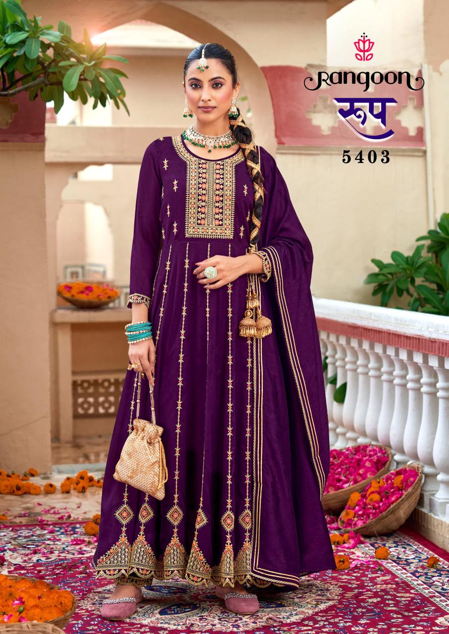 Rangoon Roop Silk Wholesale Readymade Salwar Suit Collection - Image 3