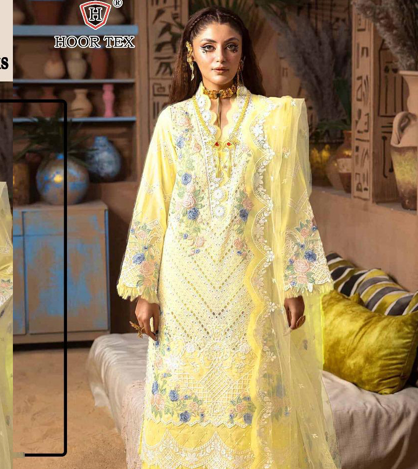 Hoor Tex H-311 Heavy Cotton Wholesale Pakistani Salwar Suit Collection