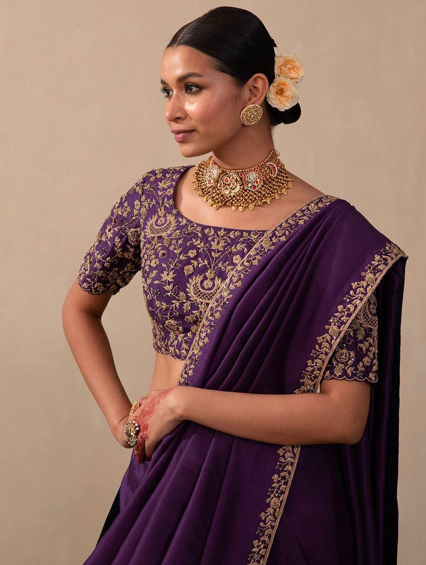 BT-1239 Pure Two Tone Vichitra Silk Wholesale Fancy Sarees Collection