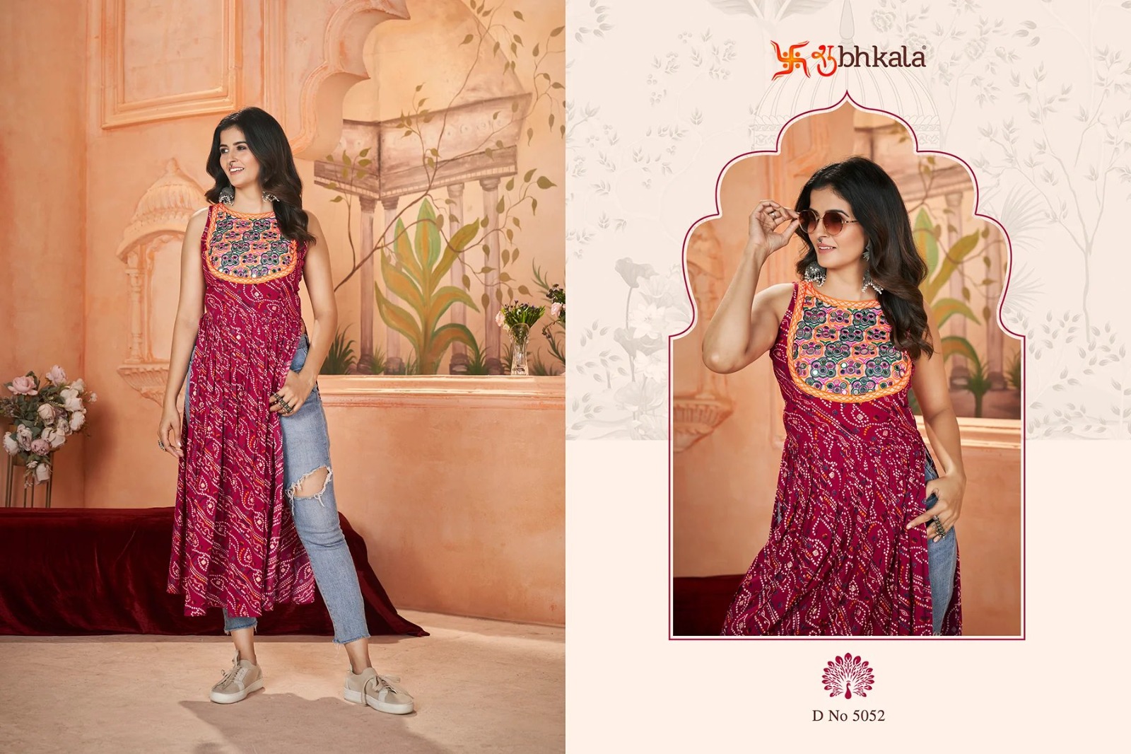 Khushboo Flory Vol 49 Rayon Wholesale Fancy Kurtis Collection - Image 3