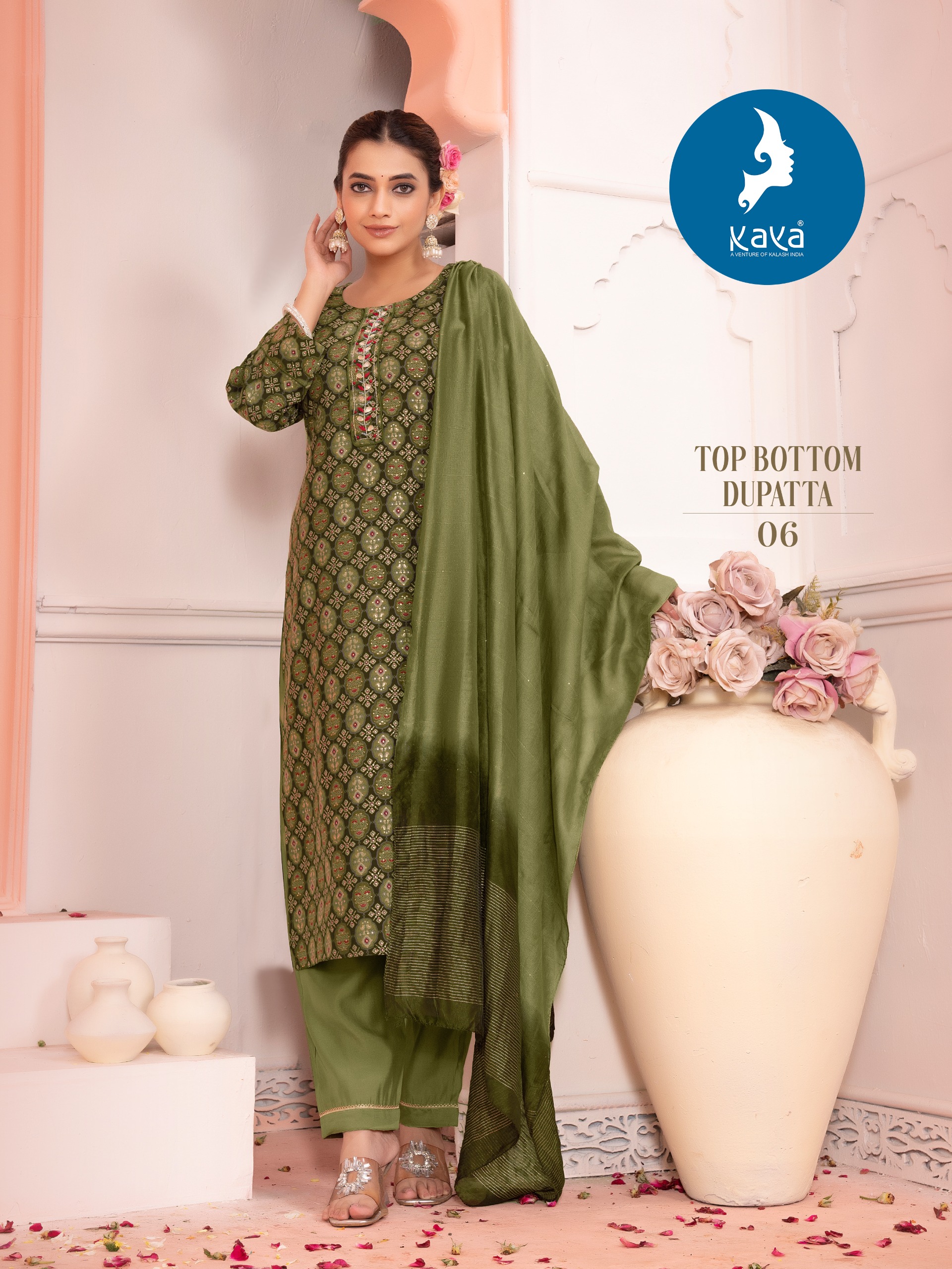 Kaya Morni 5 Chanderi Modal Print Wholesale Readymade Salwar Suit Collection - Image 7