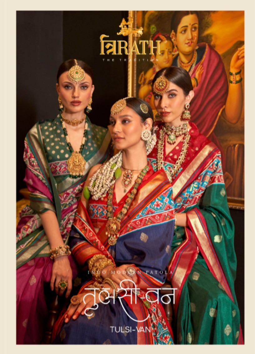 Trirath Tulsivan Silk Wholesale Fancy Sarees Collection