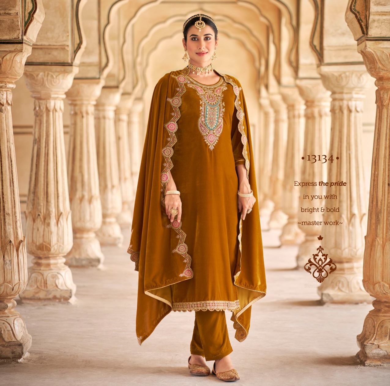 Triple A Adakari Viscos Velvet Wholesale Designer Salwar Suit Collection