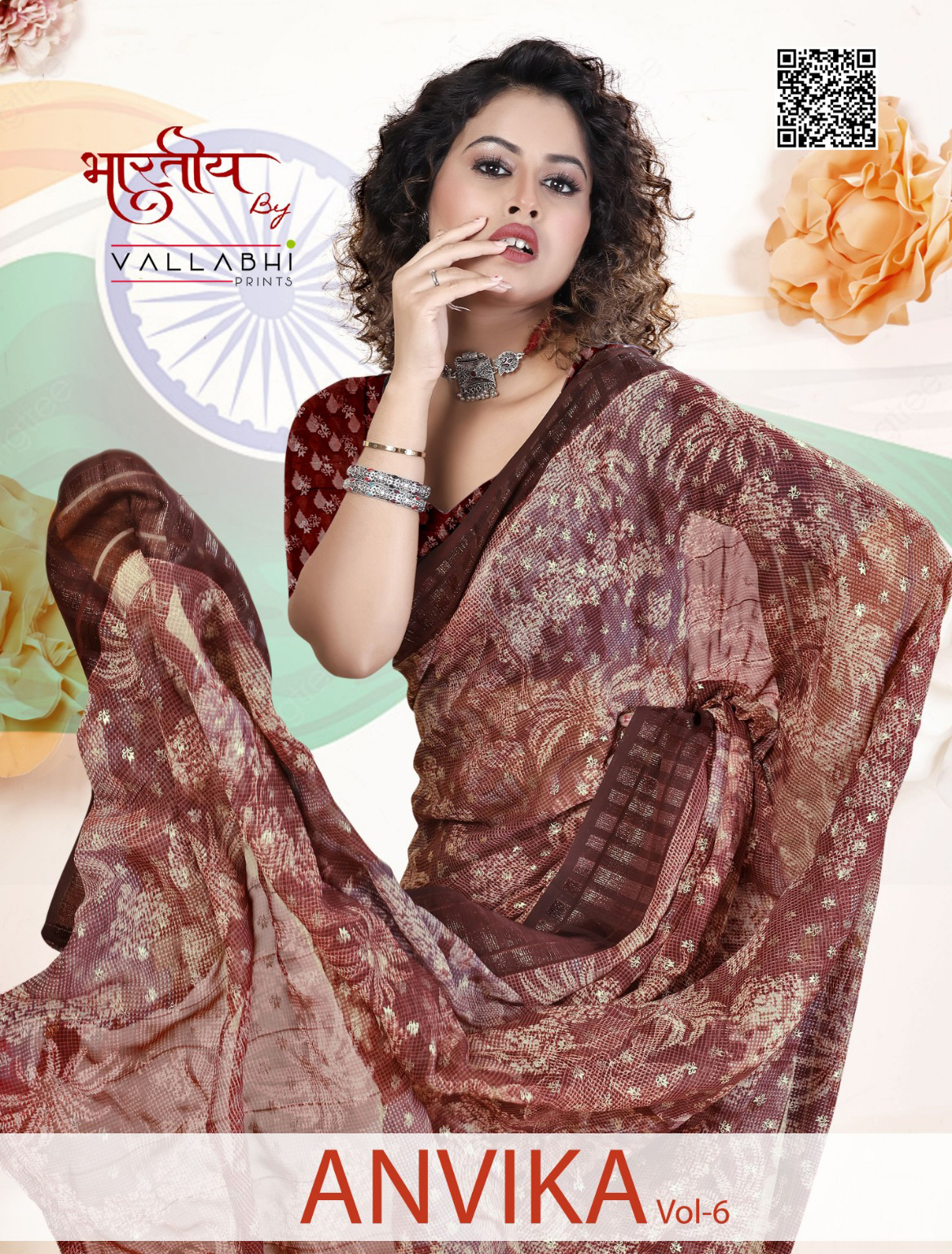 Vallabhi Print Anvika 6 Georgette Wholesale Sarees Collection